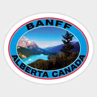 Banff Alberta Canada National Park Mountains Lake Sticker